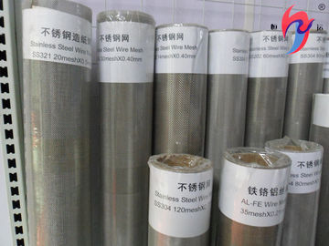 چین 304 316L Stainless Steel Sieve Mesh Roll Woven Wire Cloth 400 300 200 100 Micron تامین کننده